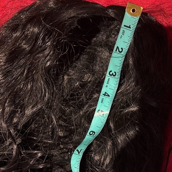 Black synthetic hair crimp style Curly Wig - Picture 12 of 16